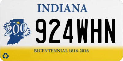 IN license plate 924WHN