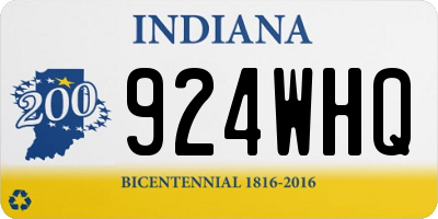 IN license plate 924WHQ