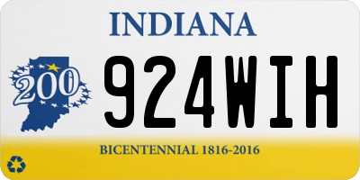 IN license plate 924WIH