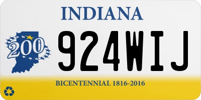 IN license plate 924WIJ