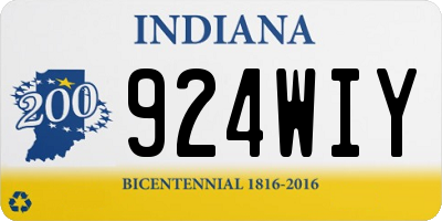 IN license plate 924WIY