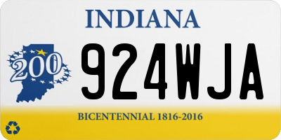IN license plate 924WJA