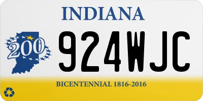 IN license plate 924WJC