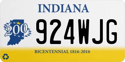 IN license plate 924WJG