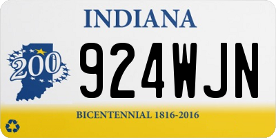 IN license plate 924WJN