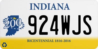 IN license plate 924WJS
