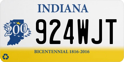 IN license plate 924WJT