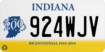 IN license plate 924WJV
