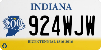 IN license plate 924WJW