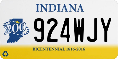IN license plate 924WJY