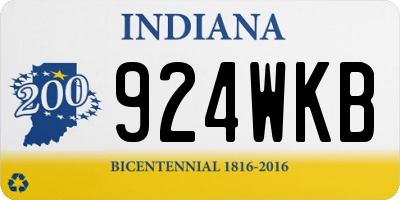 IN license plate 924WKB