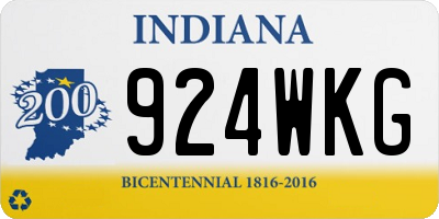 IN license plate 924WKG