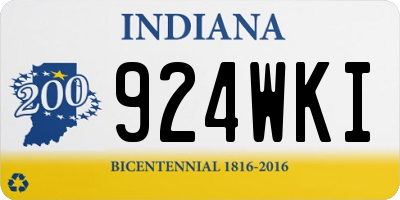 IN license plate 924WKI