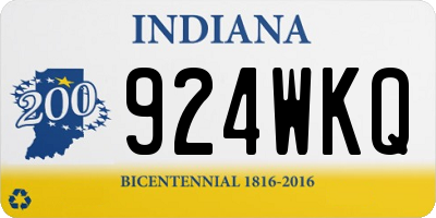 IN license plate 924WKQ