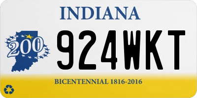 IN license plate 924WKT