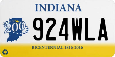 IN license plate 924WLA