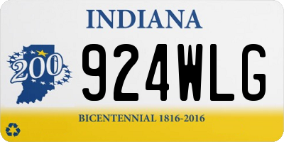 IN license plate 924WLG
