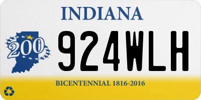 IN license plate 924WLH
