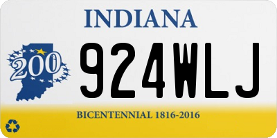 IN license plate 924WLJ
