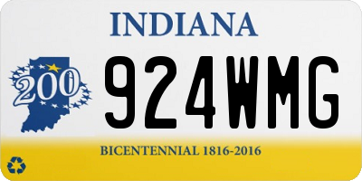 IN license plate 924WMG
