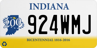 IN license plate 924WMJ