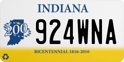IN license plate 924WNA