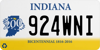 IN license plate 924WNI