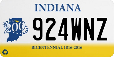 IN license plate 924WNZ