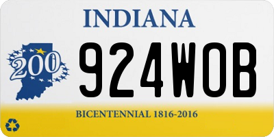 IN license plate 924WOB