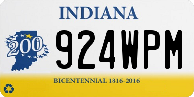 IN license plate 924WPM