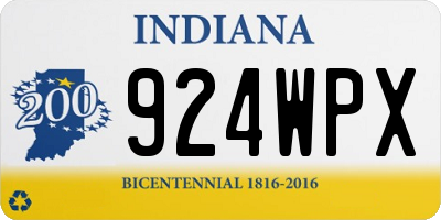 IN license plate 924WPX