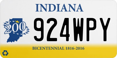 IN license plate 924WPY