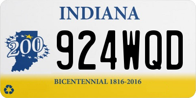 IN license plate 924WQD