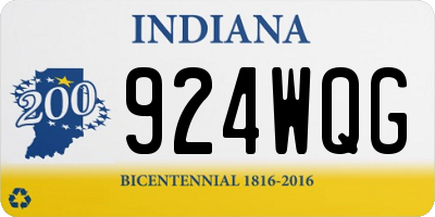 IN license plate 924WQG