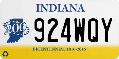 IN license plate 924WQY