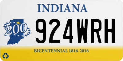 IN license plate 924WRH
