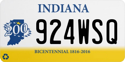 IN license plate 924WSQ