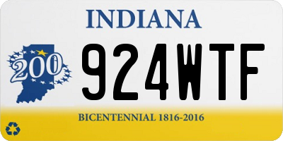 IN license plate 924WTF