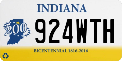 IN license plate 924WTH