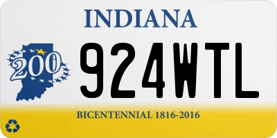 IN license plate 924WTL
