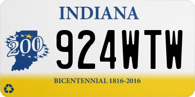IN license plate 924WTW
