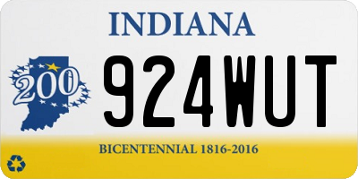 IN license plate 924WUT