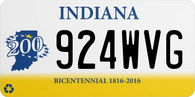 IN license plate 924WVG