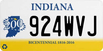 IN license plate 924WVJ