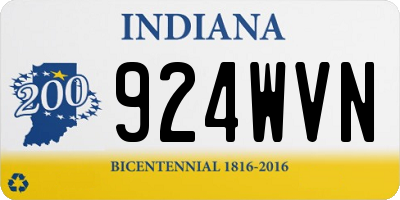 IN license plate 924WVN