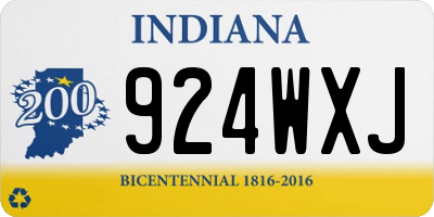 IN license plate 924WXJ