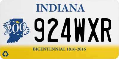 IN license plate 924WXR