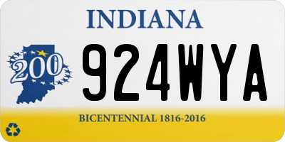 IN license plate 924WYA