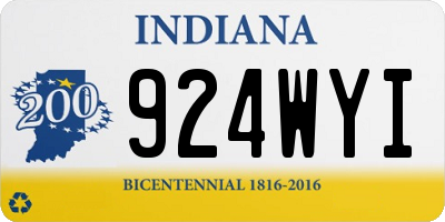 IN license plate 924WYI
