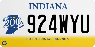 IN license plate 924WYU